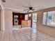 Kitchen features wood cabinets and a microwave at 6108 Whiteway Dr, Temple Terrace, FL 33617