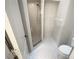 Clean bathroom with shower stall and toilet at 2364 Hanover Dr, Dunedin, FL 34698