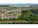 Aerial view showing a house's location within a residential neighborhood at 12211 Streambed Dr, Riverview, FL 33579