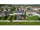 Aerial view of house with private pool and fenced backyard at 12211 Streambed Dr, Riverview, FL 33579