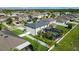 Aerial view showcasing the house's location in a residential neighborhood at 12211 Streambed Dr, Riverview, FL 33579