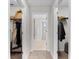 Hallway with two large walk-in closets at 12211 Streambed Dr, Riverview, FL 33579