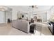 Open concept living room, kitchen and dining area at 12211 Streambed Dr, Riverview, FL 33579