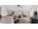 Open concept living room and kitchen at 12211 Streambed Dr, Riverview, FL 33579