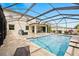Inviting screened-in pool and patio area at 12211 Streambed Dr, Riverview, FL 33579