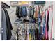 Spacious walk-in closet with ample hanging space and shelving at 12211 Streambed Dr, Riverview, FL 33579