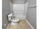 Bathroom with shower/tub combo and neutral palette at 4580 Limerick Dr, Tampa, FL 33610