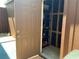 Exterior storage area with shelves for storing items at 1322 Pelican Creek Xing # B, St Petersburg, FL 33707