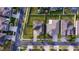 Bird's-eye view of a residential neighborhood at 20102 Blue Daze Ave, Tampa, FL 33647