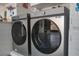 Modern laundry room with Samsung washer and dryer at 405 Sunset Dr, Venice, FL 34285