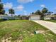 Charming single-story home with a two-car garage and tropical landscaping at 3593 Junction St, North Port, FL 34288