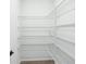 Walk-in pantry offering ample storage with wire shelving at 1832 Draughton Dr, Zephyrhills, FL 33541