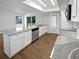 Beautiful kitchen featuring a large island with gray marble countertops and stainless steel appliances at 14315 Knoll Ridge Dr, Tampa, FL 33625