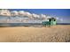 Picturesque lifeguard station on a vast sandy beach with clear horizon at 500 The Esplanade N # 405, Venice, FL 34285