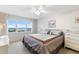 Inviting bedroom with large windows overlooking the ocean, creating a serene retreat at 500 The Esplanade N # 405, Venice, FL 34285