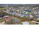 An aerial view highlights the community and nearby natural wetlands at 5320 Aqua Breeze Dr, Bradenton, FL 34208