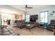 Comfortable living room with a large tv for relaxing and watching movies or tv shows at 5320 Aqua Breeze Dr, Bradenton, FL 34208