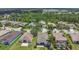 Aerial view of residences, featuring backyard with pool, patio and screened-in porch at 11530 57Th Street E Cir, Parrish, FL 34219