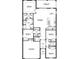 Detailed floor plan showcasing the layout of the home, including bedrooms, bathrooms, and living areas at 345 Mangrove Manor Dr, Apollo Beach, FL 33572