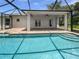 Stunning pool area with screened-in enclosure and spacious patio for entertaining at 3328 Circleville St, North Port, FL 34286
