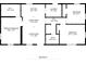 Here is a detailed floor plan displaying a home with 2 bedrooms, 1 bath, and a walk in closet at 7216 E Emma St, Tampa, FL 33610