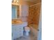 Cozy bathroom featuring a vanity, toilet, and a tiled shower-tub combination at 18686 Van Nuys Cir, Port Charlotte, FL 33948