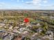 Scenic aerial view showcasing the property's location within a lush community with ponds and green spaces nearby at 821 Greenview Dr, Apollo Beach, FL 33572