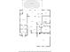 Detailed floor plan showcasing the layout with a pool, primary suite and an attached garage at 821 Greenview Dr, Apollo Beach, FL 33572