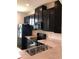 Galley kitchen features stainless sink and appliances and dark wood cabinets at 7037 Towering Spruce Dr, Riverview, FL 33578