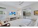 Cozy living room with a view of the pool, featuring neutral decor and comfortable seating at 4721 Country Manor Dr, Sarasota, FL 34233