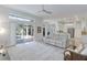 Bright open concept space with access to kitchen, living room and lanai with a pool view at 4721 Country Manor Dr, Sarasota, FL 34233