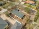 Aerial of home showcasing the fenced in yard and surrounding properties in neighborhood at 2260 Bay Se St, St Petersburg, FL 33705