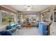 Bright sunroom featuring large windows offering scenic backyard views at 1768 Suffolk Dr, Clearwater, FL 33756