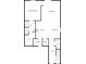 Floor plan of the first floor showing primary bedroom, living room, kitchen and foyer at 14853 Crescent Rock Dr, Wimauma, FL 33598