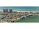 Beautiful aerial view of the coastal community with direct access to the beach at 318 182Nd E Ave, Redington Shores, FL 33708