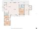 Detailed floor plan showcasing the layout of the home, including the bedrooms, bathrooms, kitchen, and living areas at 511 Sharon Cir, Port Charlotte, FL 33952