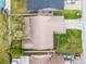 Aerial view showcasing the house's roof and neighborhood surroundings at 6731 Ranger Dr, Tampa, FL 33615