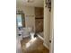 Bathroom with tiled shower and pedestal sink, offering potential for a modern and functional space at 1827 2Nd E Ave, Bradenton, FL 34208
