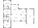 Detailed floor plan showcasing layout with primary bedroom, kitchen, living room, and garage at 2642 49Th N St, St Petersburg, FL 33710