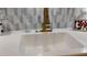 Close-up of a kitchen sink with a modern faucet and stylish backsplash at 12209 Putter Green Ct, New Port Richey, FL 34654