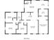 A detailed floor plan showcasing the layout of a 1434 sq ft home with bedrooms, baths, kitchen, and living spaces at 8528 Gold Ridge Cir, Tampa, FL 33619