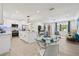 Spacious home featuring an open layout connecting the kitchen, living room, and dining area at 1154 64Th S Ave, St Petersburg, FL 33705