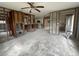 This open living space is awaiting renovation, framed walls offering design flexibility at 4200 Huntington Ne St, St Petersburg, FL 33703