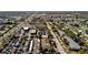 Wide aerial view of the area with street and building, showcasing its convenient location at 2353 Shelley St # 6, Clearwater, FL 33765