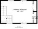 Second story detailed floor plan showcasing the primary bedroom and storage with dimensions at 3207 N 45Th St, Tampa, FL 33605
