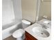 Cozy bathroom featuring tile flooring and a vanity with storage at 523 Glenn Cross Dr, Ruskin, FL 33570