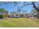 Spacious backyard with lush greenery, wooden decks, and ample space for outdoor activities at 1767 Colorado Ne Ave, St Petersburg, FL 33703