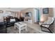 This modern living room features a comfortable seating area and stylish decor at 1000 Cove Cay Dr # 5E, Clearwater, FL 33760