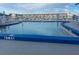 Large community pool is perfect for swimming laps, complete with depth markers at 3672 Lake Bayshore Dr # K327, Bradenton, FL 34205