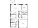 Functional floor plan featuring an open kitchen, great room, primary suite, and covered patio at 6609 Tortoise Trl, Parrish, FL 34219